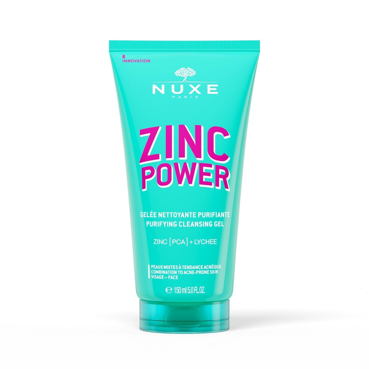 NUXE Gel Purifiant Anti-Imperfections au Zinc pour Peaux Acnes – Nettoyant Doux et Efficace - Flacon 150mL x 2
